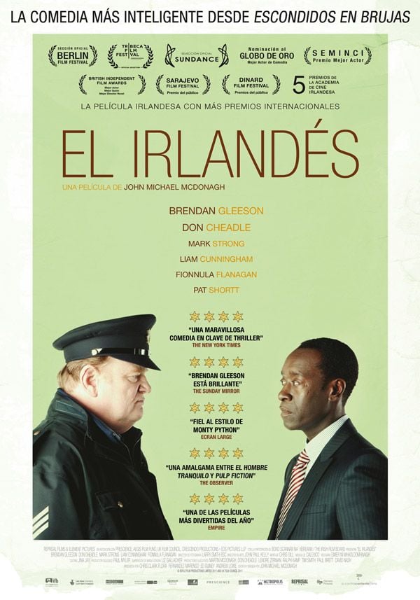 Resumen con spoilers de: El irlandés (2011) de John Michael McDonagh (The Guard)