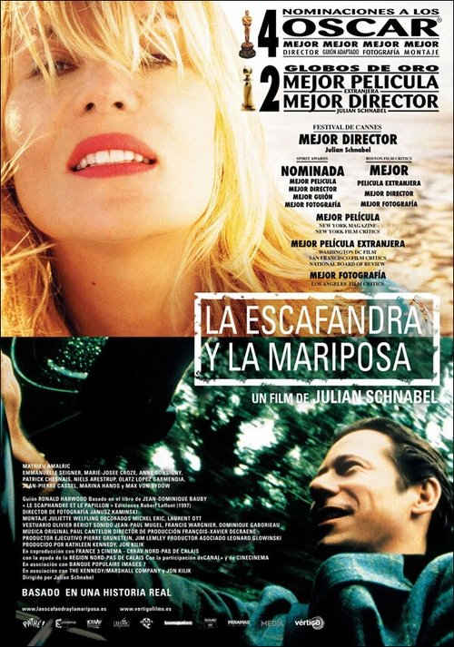 La escafandra y la mariposa (2007) de Julian Schnabel (Le scaphandre et le papillon)